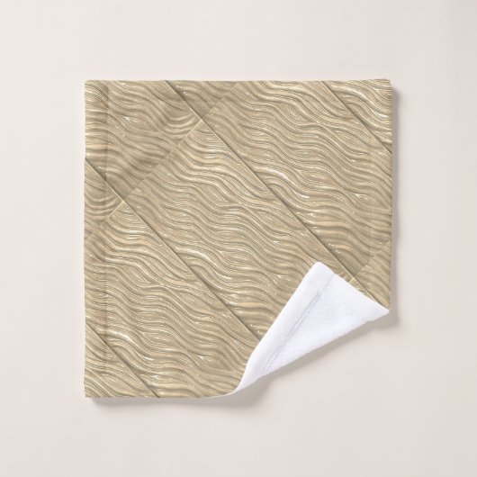 Badetuch-Set mit Goldwassermuster Badhandtuch Set (Waschlappen)