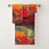Badetuch Set "Orange Burst 2" (Insitu)