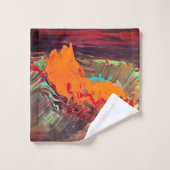 Badetuch Set "Orange Burst 2" (Waschlappen)