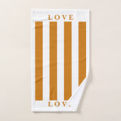 Badetuch Set - Orange & White (Handtuch)