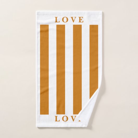 Badetuch Set - Orange & White (Handtuch)