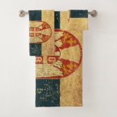 Badetuch Set Serbien Fahne (Insitu)