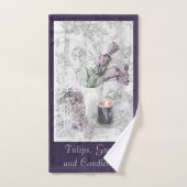 Badetuch Set Tulissen, Trauben und Kerzenlicht (Handtuch)