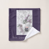 Badetuch Set Tulissen, Trauben und Kerzenlicht (Waschlappen)