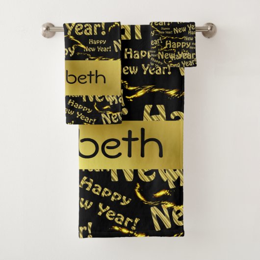 Badetuch Set, Urlaub, Set, glückliches neues Jahr Badhandtuch Set (Insitu)