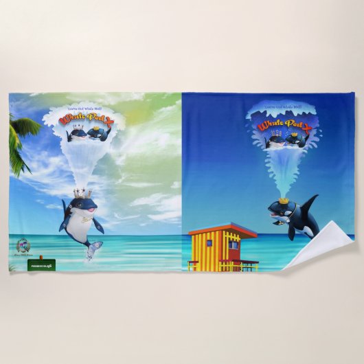 Badetuch Sie haben Whale Mail Got! (Vorderseite)