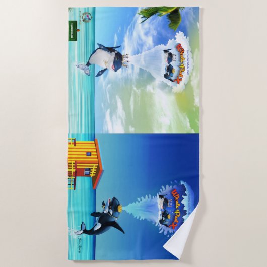 Badetuch Sie haben Whale Mail Got! (Vorderseite)