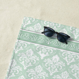 Badetuch - Soft Jade Damask