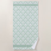 Badetuch - Soft Jade Damask (Vorderseite)