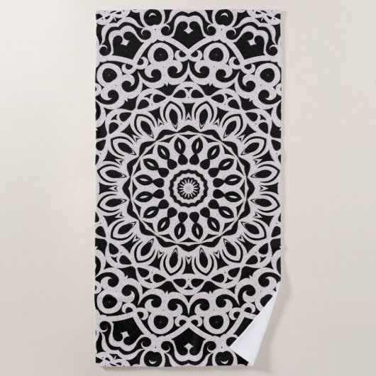 Badetuch-Stammes- Mandala G385 Strandtuch (Vorderseite)