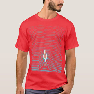 Badetuch Summer Blue Lines by Tobe Fonseca T-Shirt
