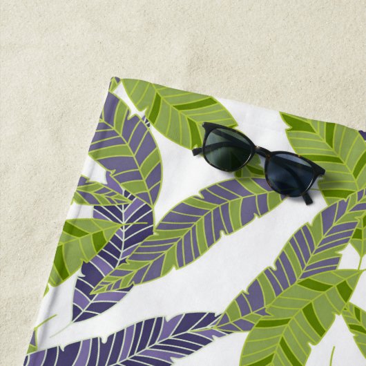 Badetuch - tropische Palmen drucken (Beispiel)