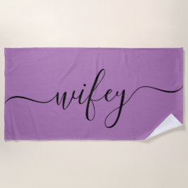 Badetuch - Wifey Lavender