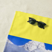 Badetuch Winter Sommer Herbst Sie sind hier! (Beispiel)