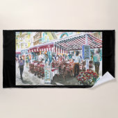 Badetuch Zwei Schwestern in Capris (Vorderseite)