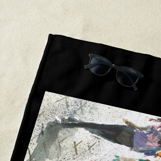 Badetuch Zwei Schwestern in Capris (Beispiel)