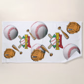 Badetücher Baseball Sports Strandtuch (Vorderseite)