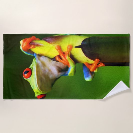 Badetücher des Frosch-2 Strandtuch (Vorderseite)