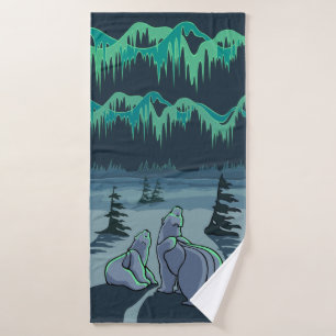 Badetücher für Bären Set Custom Polar Bear Handtüc