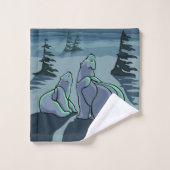 Badetücher für Bären Set Custom Polar Bear Handtüc (Waschlappen)