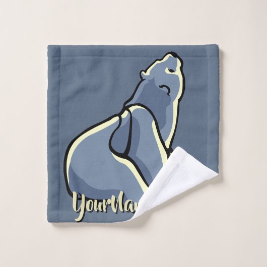 Badetücher für Bären Set Custom Polar Bear Handtüc (Waschlappen)
