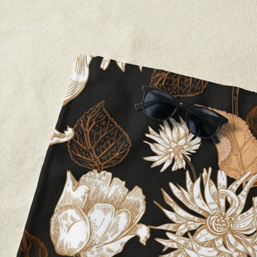 Badetücher für die ästhetische Blumendusche Strandtuch (Beispiel)