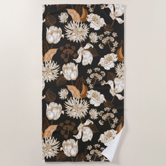 Badetücher für die ästhetische Blumendusche Strandtuch (Vorderseite)