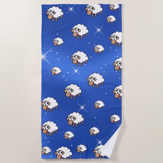 Badetücher für Schafe Strandtuch (Vorderseite)