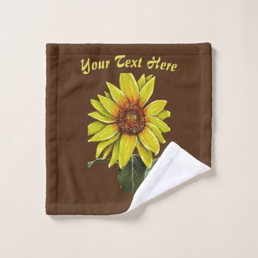 Badetücher für Sonnenblumen Badhandtuch Set (Waschlappen)