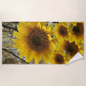 Badetücher für Sonnenblumen Strandtuch (Vorderseite)
