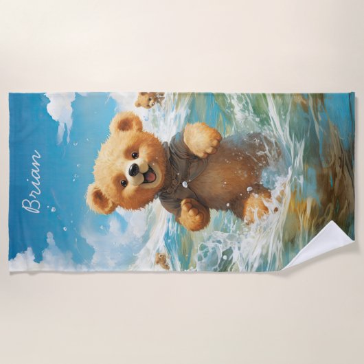 Badetücher für Strand- und Schwimmbadliebhaber Strandtuch (Vorderseite)