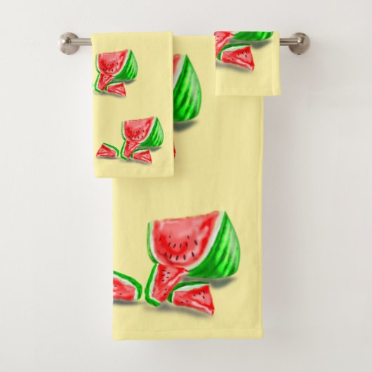Badetücher für Wassermelonen - Farbe auswählen Badhandtuch Set (Insitu)