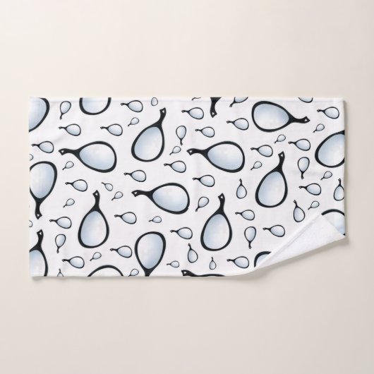 Badetücher Handspiegel Sets Stylist Friseur (Handtuch)