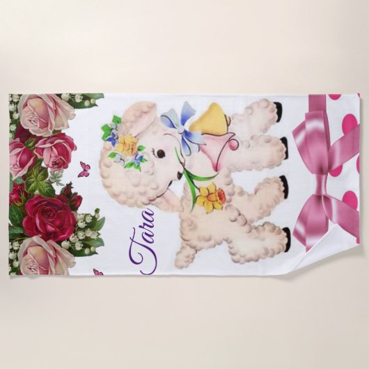 Badetücher Lamm Strandtuch (Vorderseite)