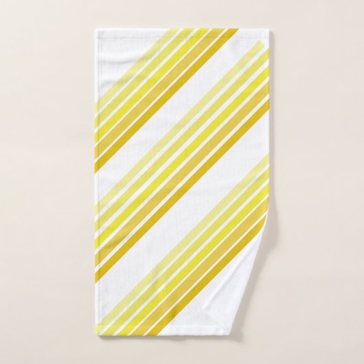 Badetücher - Schatten der gelben, diagonalen Strei Badhandtuch Set (Handtuch)