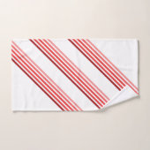 Badetücher - Schatten der roten, diagonalen Streif Badhandtuch Set (Handtuch)
