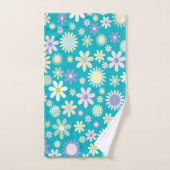 Badetücher Set Blau Blume (Handtuch)