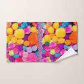 Badetücher Set farbenfrohe Pom Poms (Handtuch)