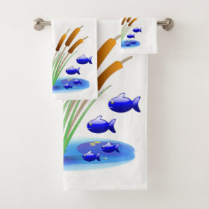 Badetücher Set Fisch