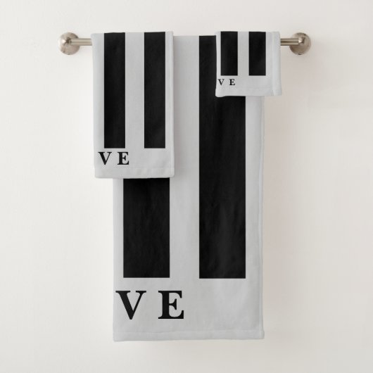 Badetücher Set - Schwarz & Grau (Insitu)