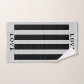 Badetücher Set - Schwarz & Grau (Handtuch)