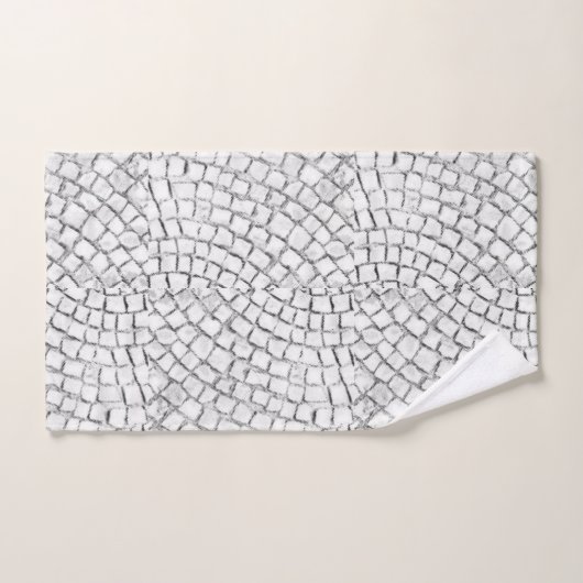 Badetücher Set Weiße Farbtupfer (Handtuch)