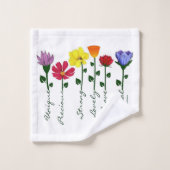 Badetücher Set - Wildblumen n' Worte (Waschlappen)