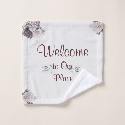 Badetücher Set Willkommen (Waschlappen)