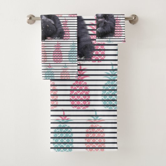Badetücher Sets Ananas Gorilla Strip (Insitu)