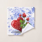 Badetücher Sets Blumen (Waschlappen)