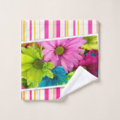 Badetücher Sets Blumen (Waschlappen)