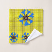 Badetücher Sets Blumen (Waschlappen)