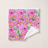 Badetücher Sets Blumen (Waschlappen)