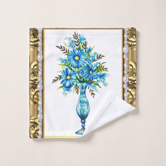 Badetücher Sets Blumen (Waschlappen)